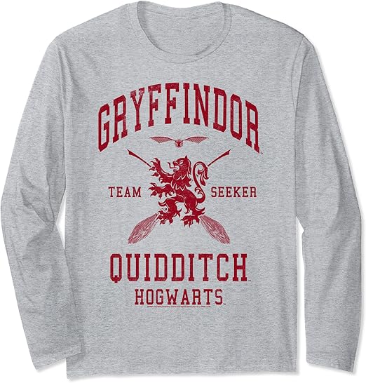 harry potter gryffindor quidditch t shirt
